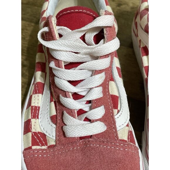 Vans Classic Checkerboard | Suede Red & White | Men’s Size 5.5 • Women’s 7 - Picture 9 of 9